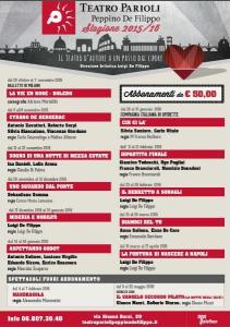 Cartellone Parioli 2015_16