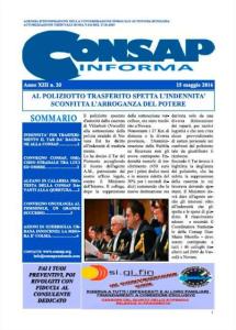 CONSAP Informa n. 20 Maggio 2016