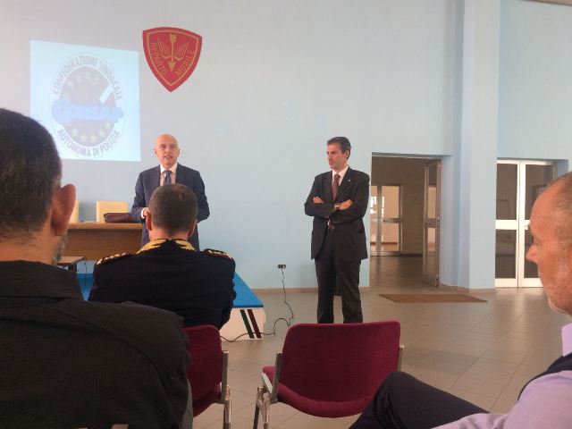 Le fasi dell'assemblea sindacale CONSAP al I° Reparto Mobile di Roma