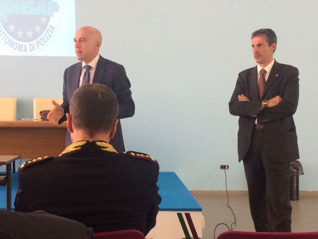 Le fasi dell'assemblea sindacale CONSAP al I° Reparto Mobile di Roma