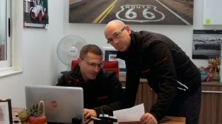 Nella foto i responsabili della Carozzeria Caravaggio Maurizio e Tomas