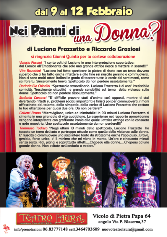 Luciana Frazzetto in  NEI PANNI DI UNA DONNA?