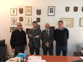 Nella foto da sinistra: Cirignoli, Guerrisi, il dr Parrella e Segala