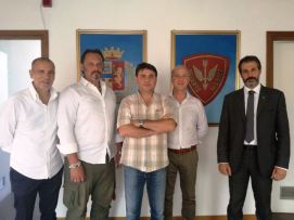 Reparto Mobile di Roma. Da sinistra: Ricozzi, Salvatori, Minerva, Di Lorenzo e Guerrisi.