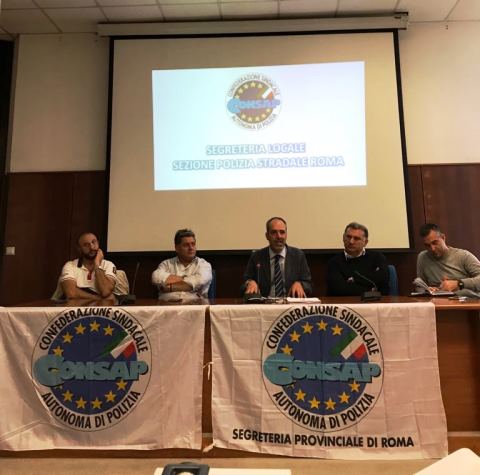 Polizia Stradale, Compartimento Lazio e Sezione Roma, partecipata assemblea sindacale CONSAP