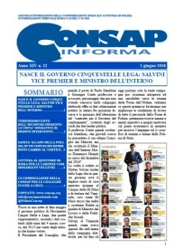 CONSAP Informa n. 22 del 2 Giugno 2018