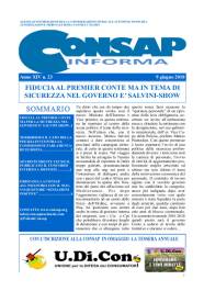 CONSAP Informa n. 23 del 9 Giugno 2018
