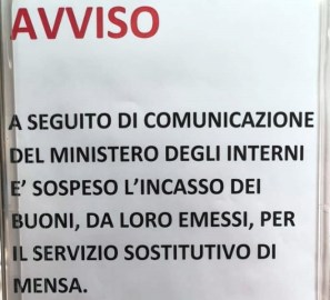 Poliziotti senza vitto, il Ministero “chiude il rubinetto”
