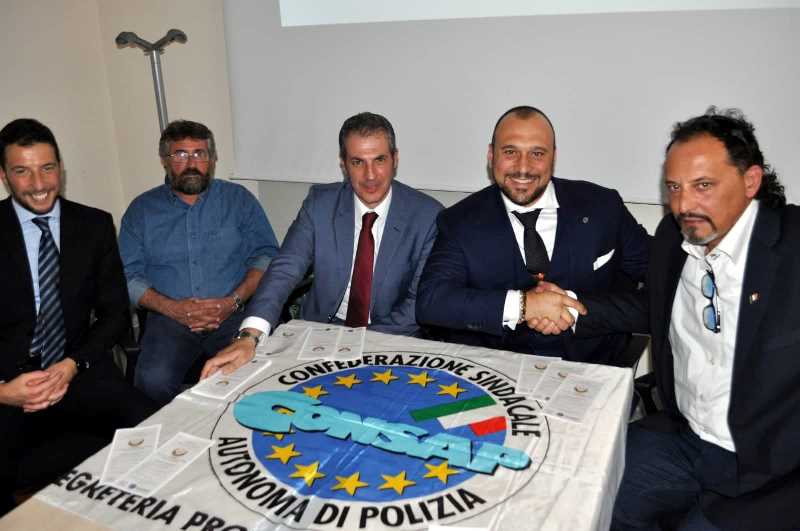 Nella foto la delegazione della CONSAP dopo l'accordo con l'U.P.T.M.