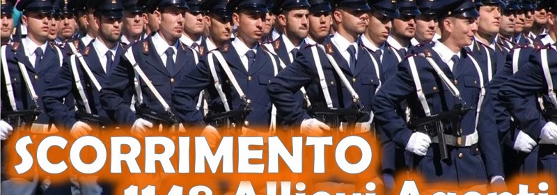 Scorrimento 1148 Allievi Agenti Polizia di Stato