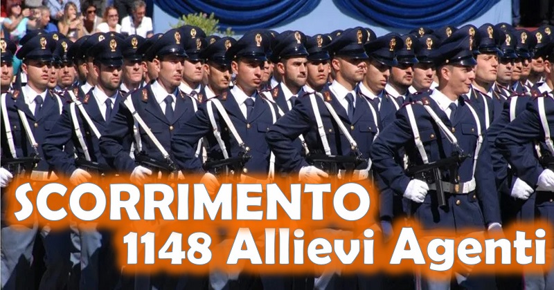 Scorrimento 1148 Allievi Agenti Polizia di Stato