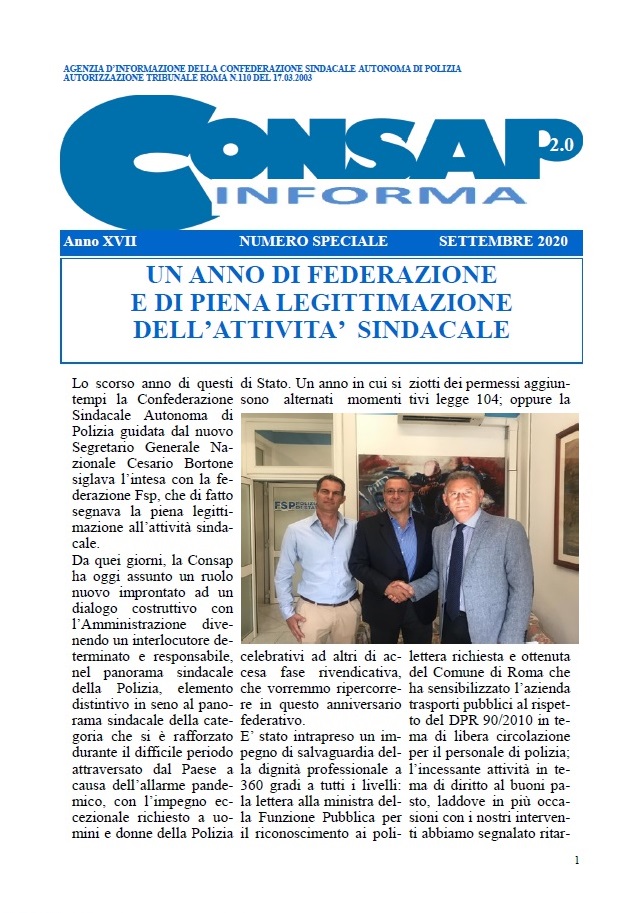 CONSAP Informa - Speciale 2020