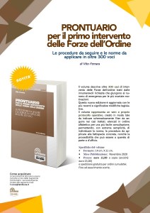 PRONTUARIO per il Primo Intervento delle Forze dell'Ordine - Le procedure da seguire e le norme da applicare in oltre 300 voci - LA TRIBUNA