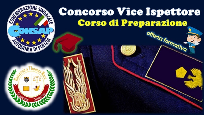 Corso di Preparazione Concorso Vice Ispettore - CONSAP -
