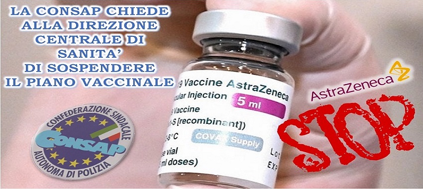 Decesso dopo vaccino: i poliziotti della Consap chiedono di sospendere le somministrazioni per accertare le cause