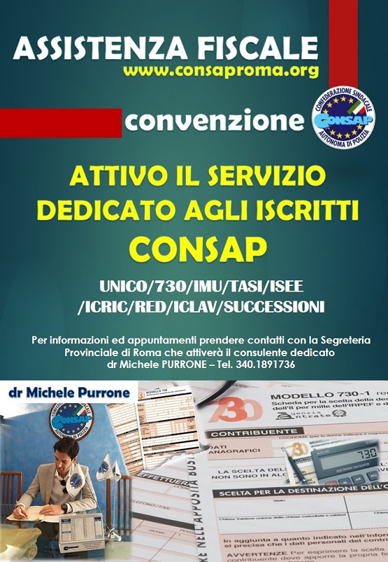 Assistenza Fiscale CONSAP Roma 2021