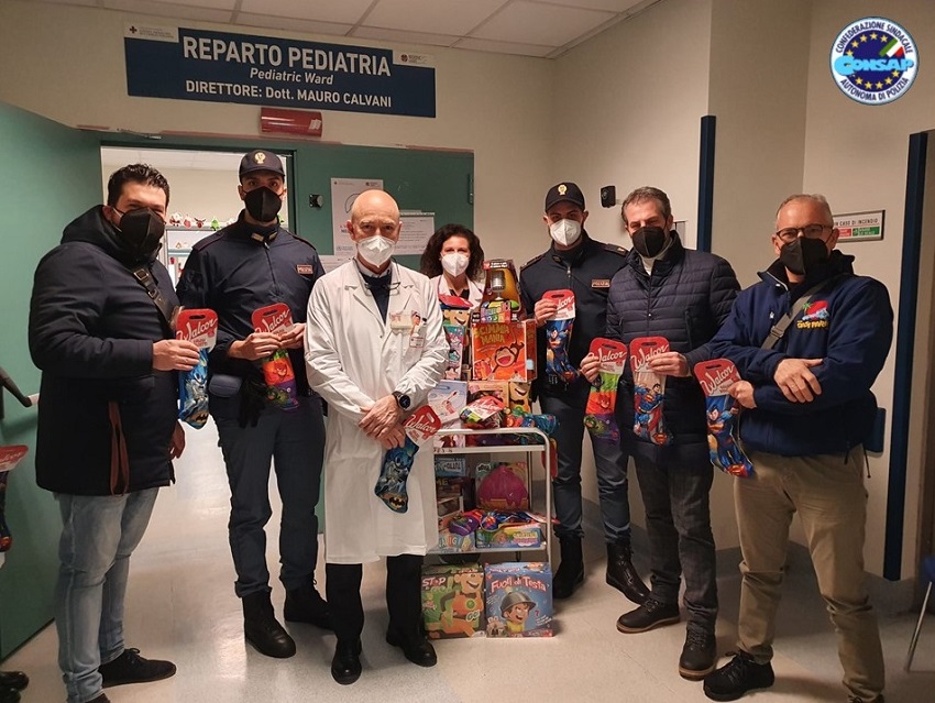 Befana 2022: la CONSAP dona Calze e Giocattoli ai bambini del San Camillo - ROMA