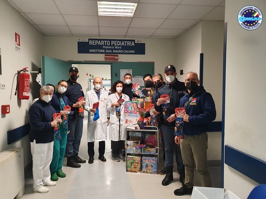 Befana 2022: la CONSAP dona Calze e Giocattoli ai bambini del San Camillo - ROMA