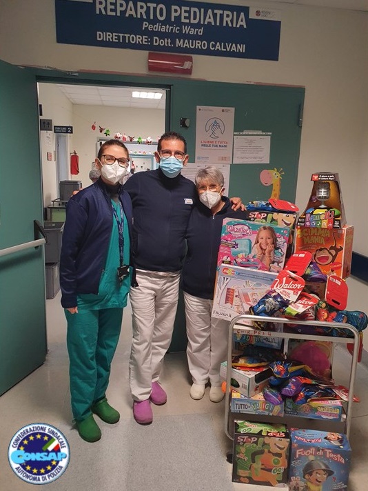 Befana 2022: la CONSAP dona Calze e Giocattoli ai bambini del San Camillo - ROMA