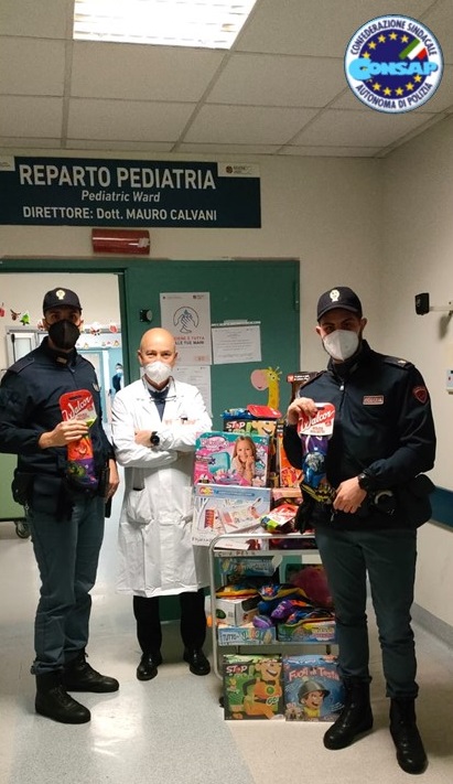 Befana 2022: la CONSAP dona Calze e Giocattoli ai bambini del San Camillo - ROMA