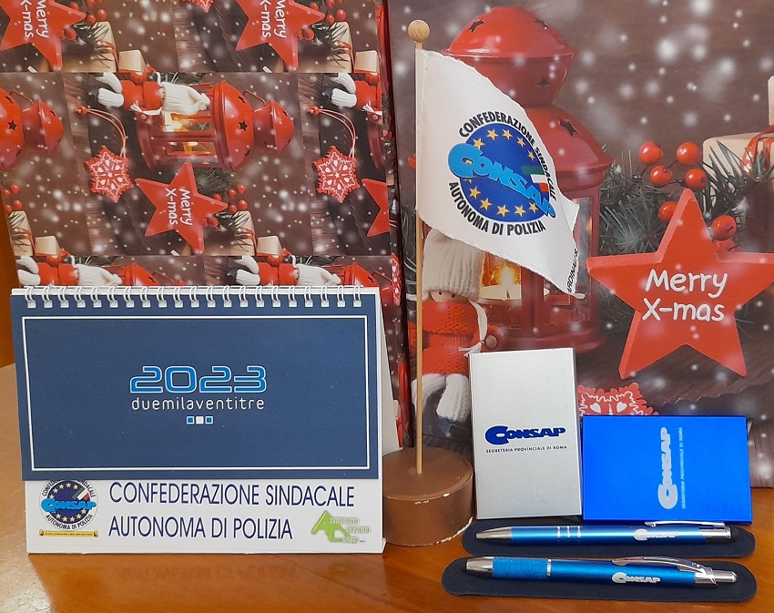 GADGETS CONSAP 2023 - Omaggio Natalizio - CONSAP Sindacato di Polizia