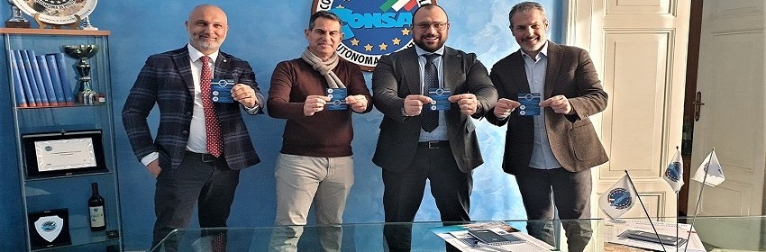 Presentazione tessera adesione sindacato di Polizia CONSAP 2023