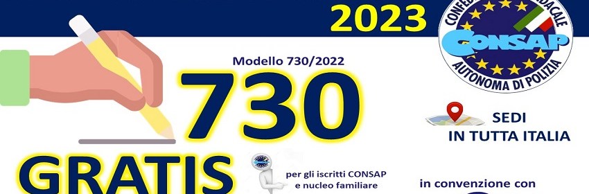 Convenzione CONSAP Caf Italia Srl 2023 - Assistenza Fiscale 730