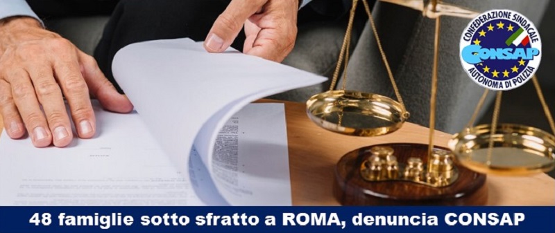 Denuncia CONSAP sfratto 48 famiglie Collina delle Muse