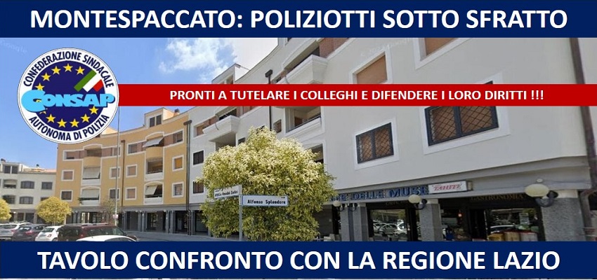 MONTESPACCATO 48 famiglie di poliziotti sotto sfratto - TAVOLO CONFRONTO ASSESSORE CIACCIARELLI