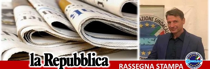 RASSEGNA STAMPA CONSAP ROMA - Claudio PICANO su Repubblica