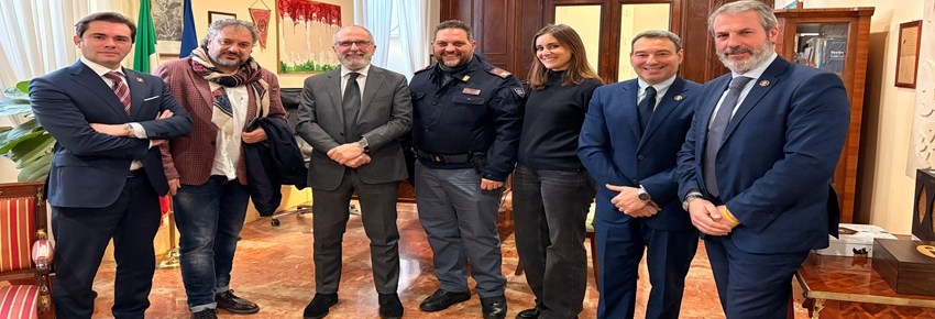 Incontro Federazione FSP con Direttore Ispettorato P.S. Palazzo Chigi dott. Luigi BONAGURA