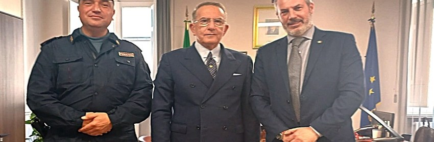 LA CONSAP INCONTRA IL DIRIGENTE ISPETTORATO PS VATICANO DOTT. ANTONINO MESSINEO